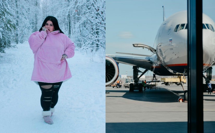 Mulher indignada com companhia aérea por tirá-la do avião devido à sua roupa