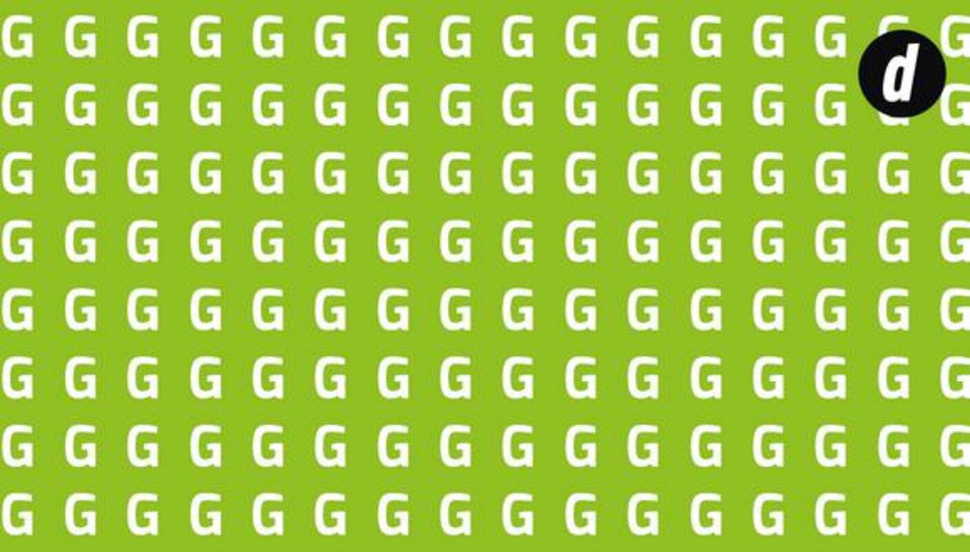 Você consegue encontrar o 6 entre as letras G O desafio viral impossível de resolver na primeira tentativa
