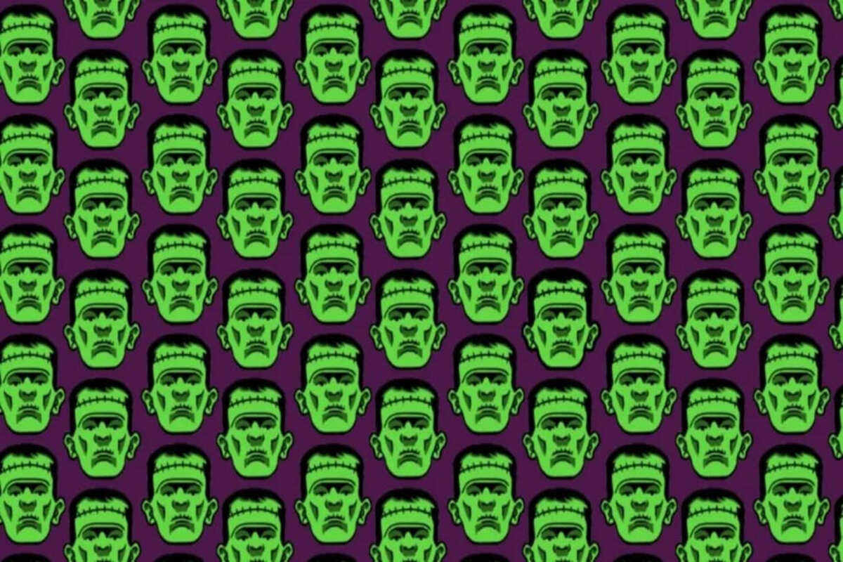 Desafio viral Você consegue ver os dois Frankensteins diferentes Apenas 2% conseguiu encontrá-los