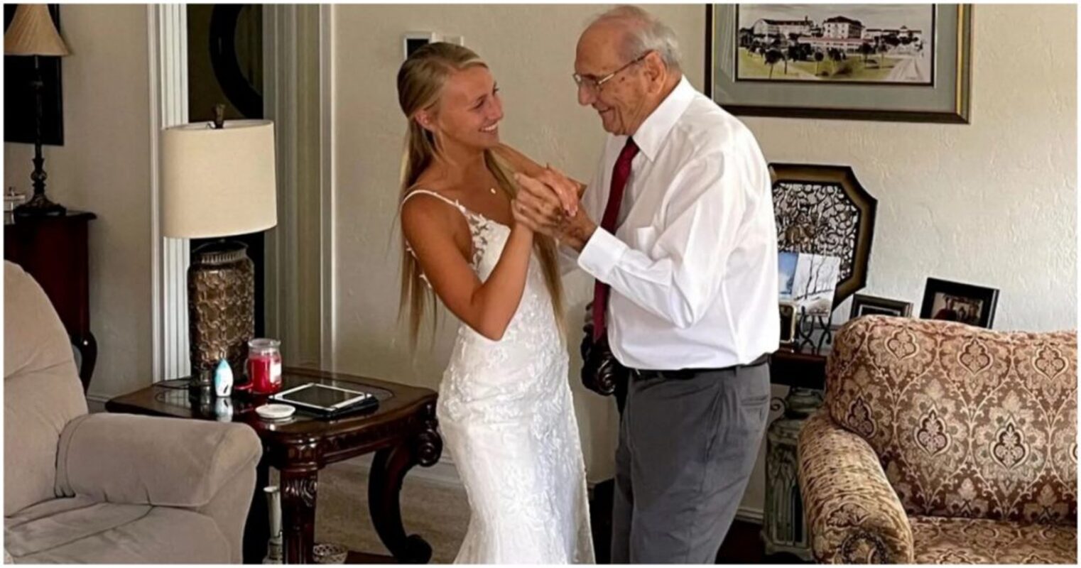Noiva viajou 1.280 km para dançar com o avô que não pôde comparecer ao casamento