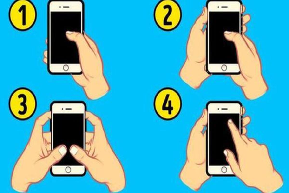 Teste de personalidade Descubra o quão inteligente você é dependendo de como você segura seu telefone celular